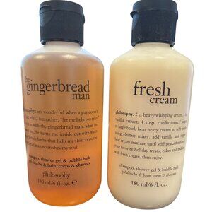 Philosophy Gingerbread Man and Fresh Cream Shampoo NEW!